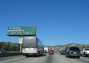I-5 north at I-210 - Sylmar, Los Angeles, CA