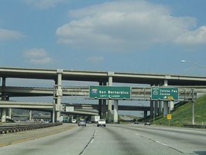 I-10 east at I-210/SR 57 - San Dimas, CA