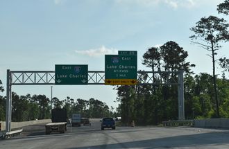 I-10 east at I-210 - Sulphur, LA