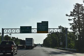 I-10 east at I-210 - Sulphur, LA