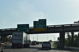 I-10 east at I-210 - Sulphur, LA
