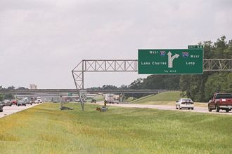 I-10/210 west split - Lake Charles, LA 2000