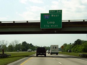 I-10/210 west split - Lake Charles, LA 2003