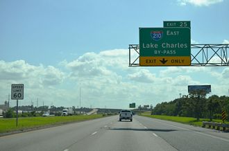 I-10 west at I-210 - Westlake, LA