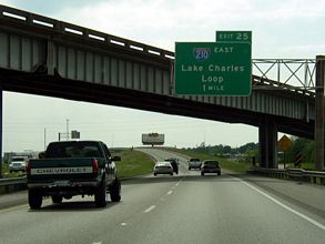 I-10 west at I-210 - Sulphur, LA 2003