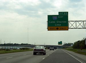 I-10 west at I-210 - Sulphur, LA 2003