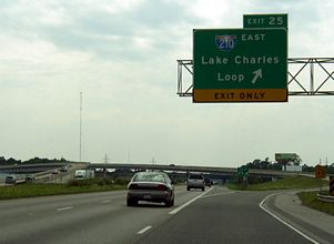 I-10 west at I-210 - Sulphur, LA 2003