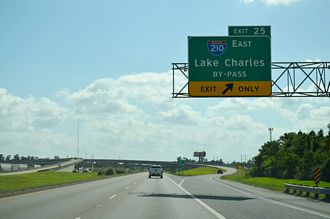 I-10 west at I-210 - Westlake, LA