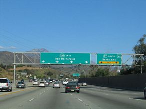 I-210 east at SR 57/210 - Glendora, CA