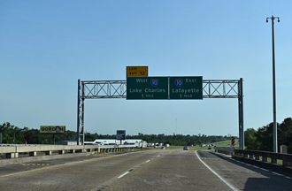 I-210 east at I-10 - Lake Charles, LA