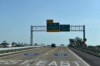 I-210 east at I-10 - Lake Charles, LA
