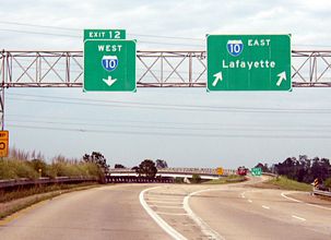 I-210 east at I-10 - Lake Charles, LA - 2003
