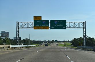 I-210 east at I-10 - Lake Charles, LA