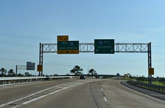 I-210 east at I-10 - Lake Charles, LA