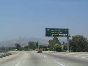 I-210 west at I-5 - Sylmar, Los Angeles, CA
