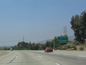 I-210 west at I-5 - Sylmar, Los Angeles, CA