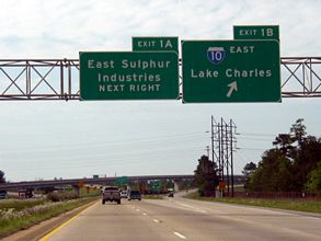 I-210 west at I-10 - Sulphur, LA 2003