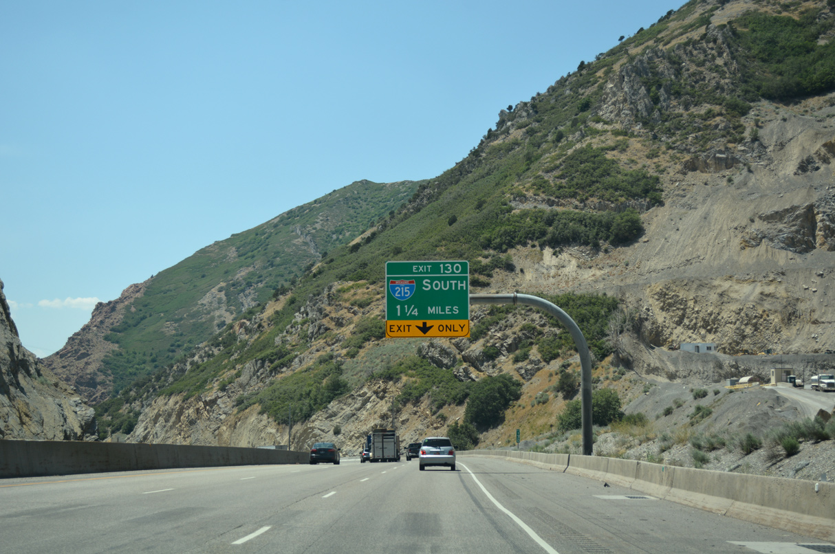 I-80 west at I-215 - Parleys Canyon, UT