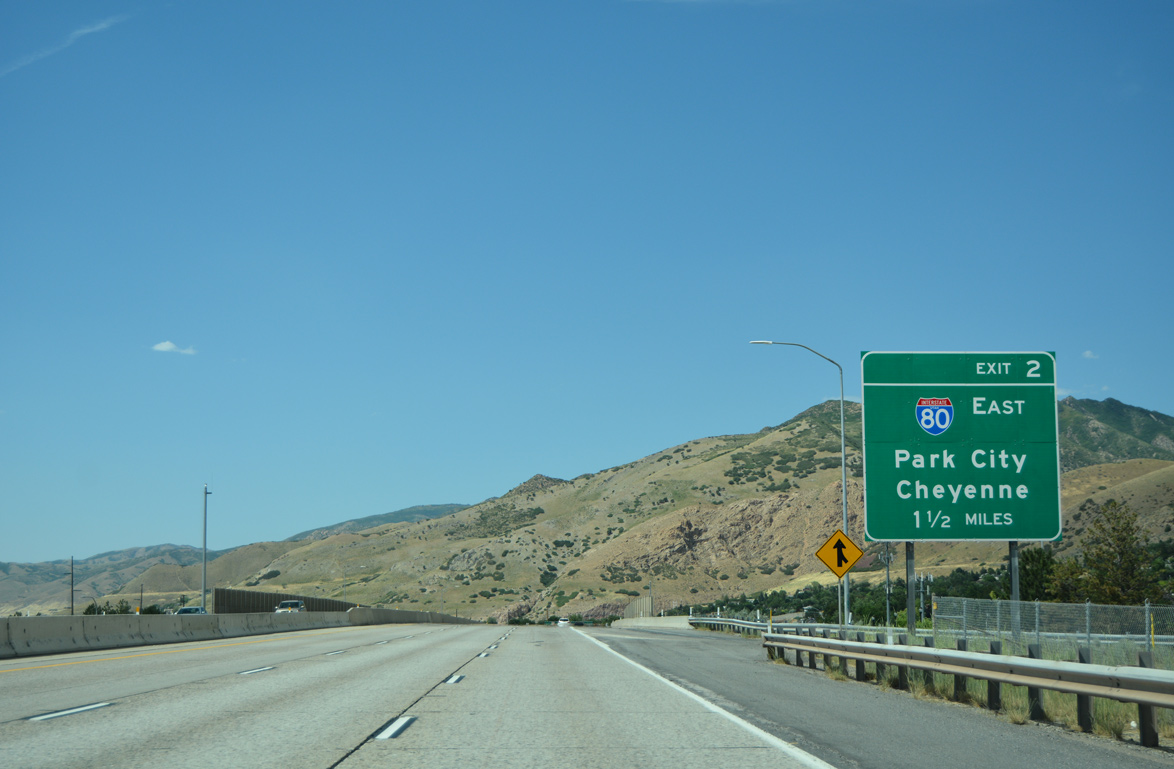 I-215 north at I-80 - Millcreek, UT