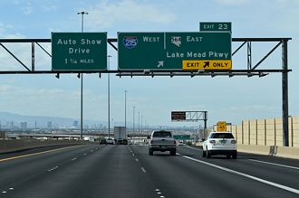 I-11/US 93-95 north at I-215 west / SR 564 east in Henderson, NV.