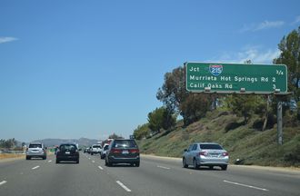 I-15 north at I-215 - Murrieta, CA