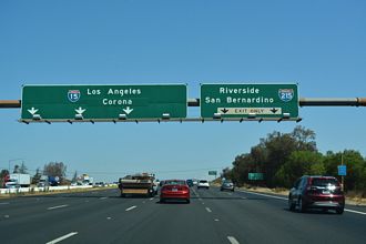 I-15 north at I-215 - Murrieta, CA