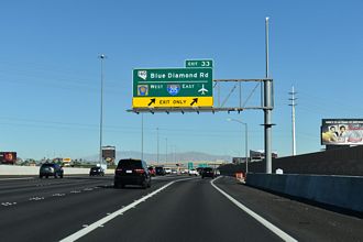 Updated coverage of the I-215 west end from Interstate 15 northbound with photos shot on 10/24/25.