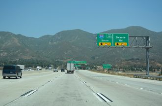 I-15 north at I-215 - Devore, CA