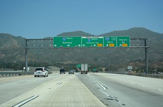 I-15 north at I-215 - Devore, CA