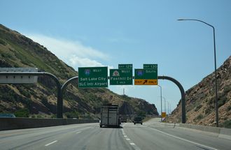 I-80 west at I-215 - Parleys Canyon, UT