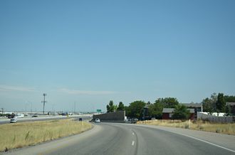 I-215 north at I-15 - North Salt Lake, UT