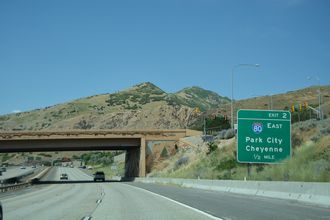I-215 north at I-80 - Millcreek, UT