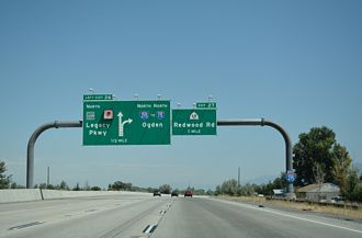 I-215 north a half mile ahead of Legacy Pkwy in Salt Lake City, Utah.