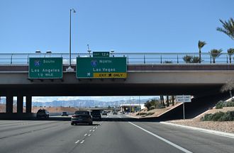I-215 west at I-15/CC 215 - Enterprise, NV