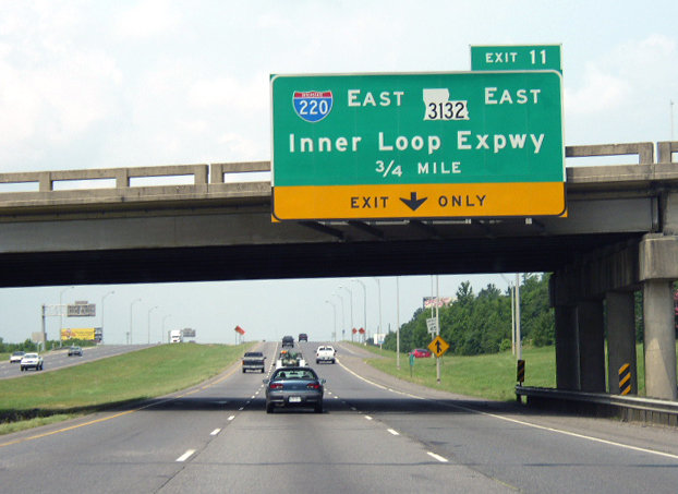 I-20 west at I-220/LA 3132 - 2003