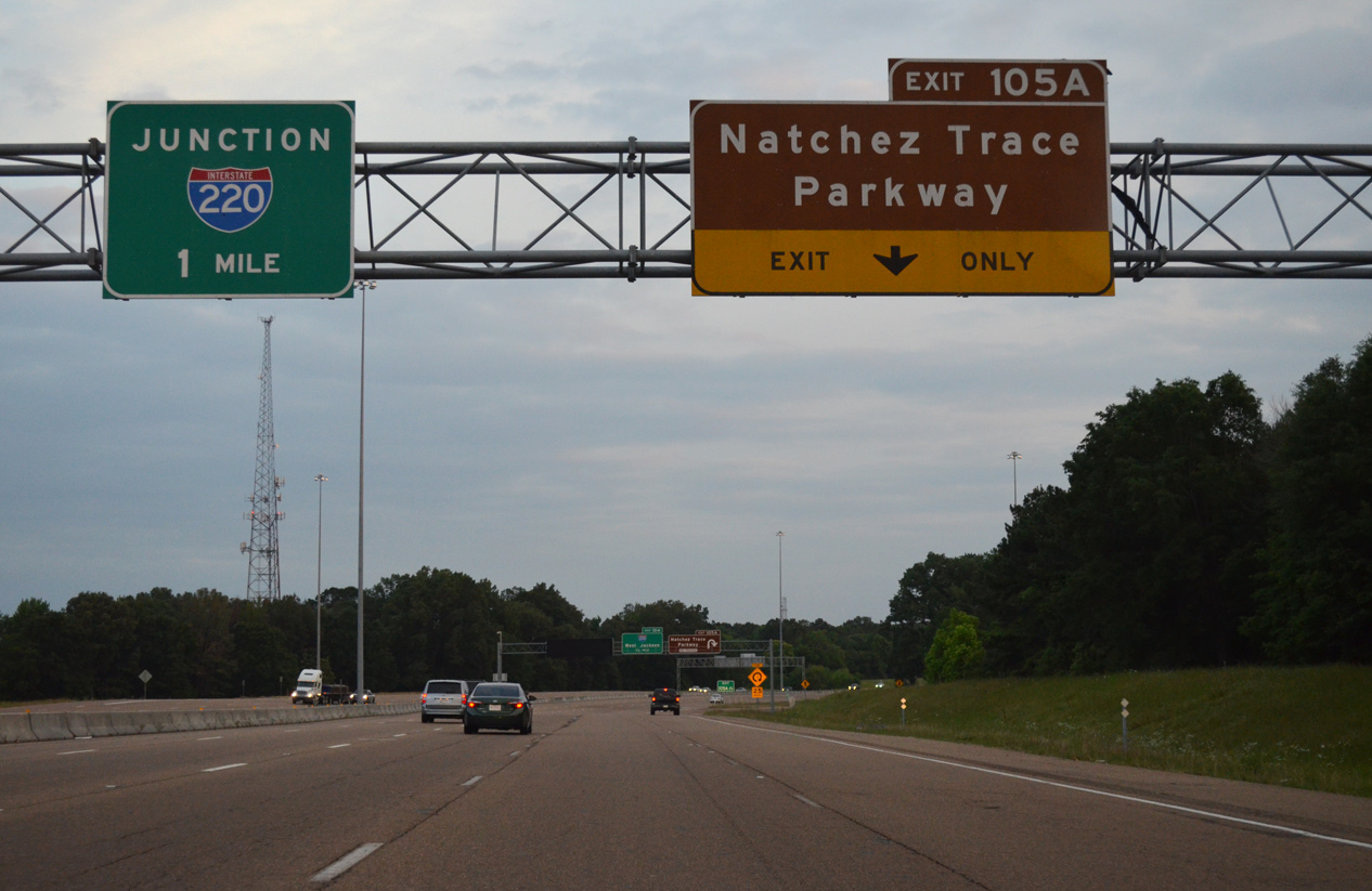 I-55 south at I-220 - Ridgeland, MS