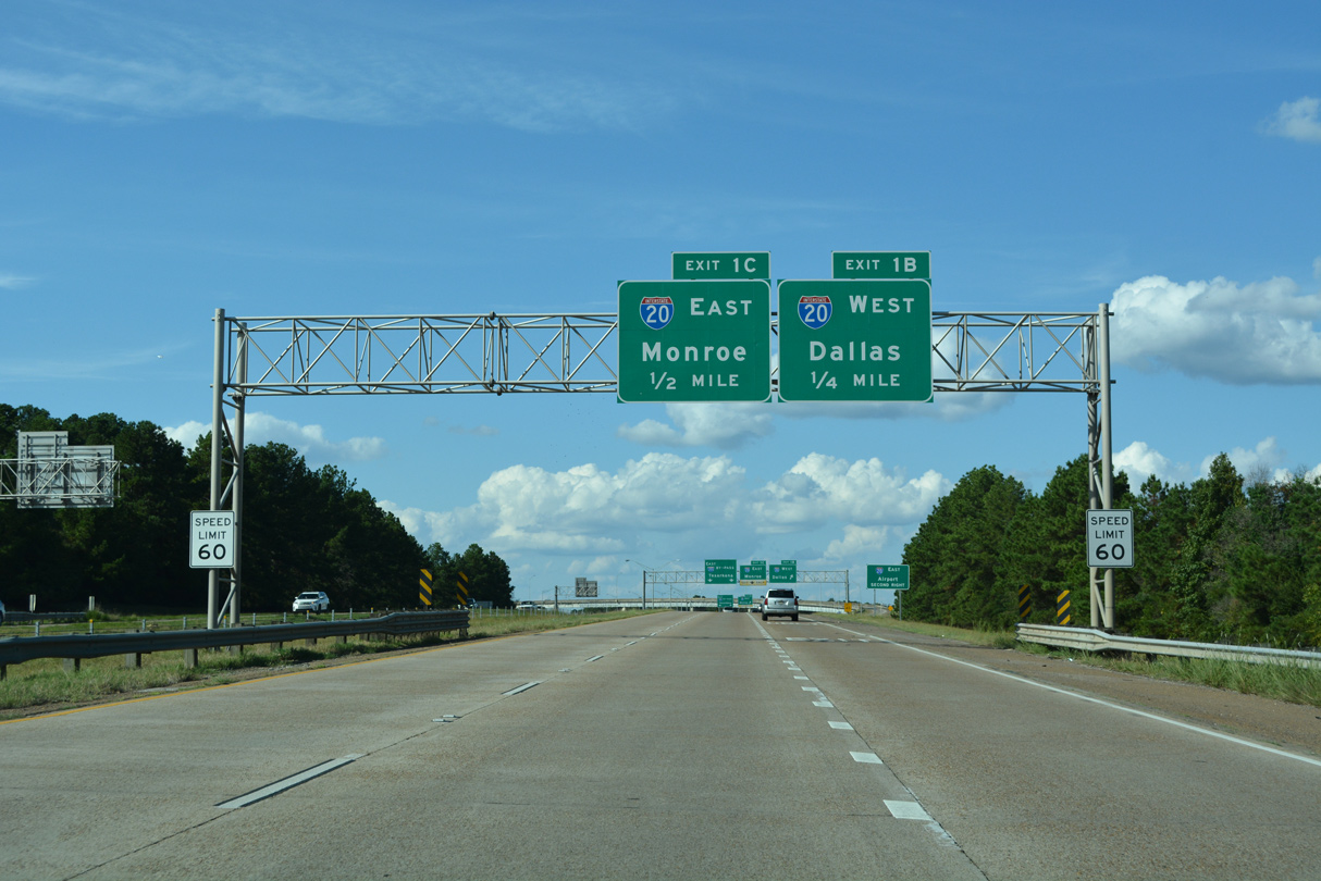LA 3132 west at I-20/49/220 - Shreveport
