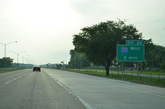 I-20 east at I-220 - Bossier City, LA