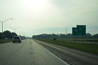 I-20 east at I-220 - Bossier City, LA