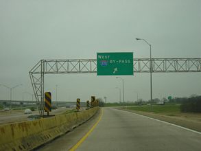 I-20 west at I-220 - Bossier City, LA