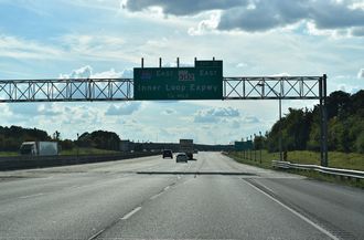 I-20/49 west at I-220/LA 3132 - Shreveport, LA