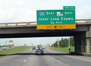I-20 west at I-220/LA 3132 - 2003