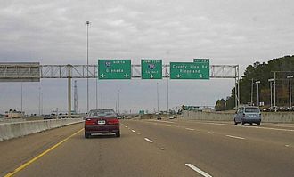 I-55 north at I-220 - Jackson, MS