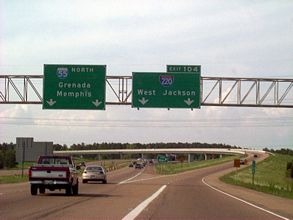 I-55 north at I-220 - Jackson, MS
