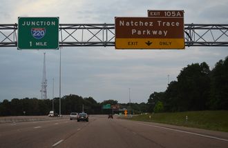 I-55 south at I-220 - Ridgeland, MS