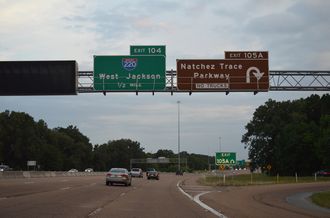 I-55 south at I-220 - Ridgeland, MS