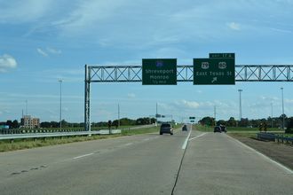 I-220 east at I-20 - Bossier City, LA