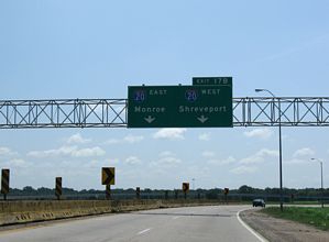 I-220 east at I-20 - Bossier City, LA
