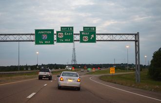 I-220/US 49 south at I-20 - Jackson, MS