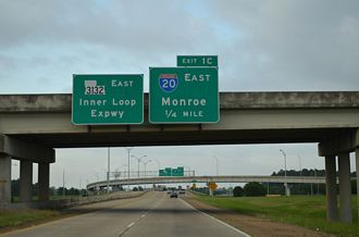 I-220/49 west at I-20/LA 3132 - Shreveport